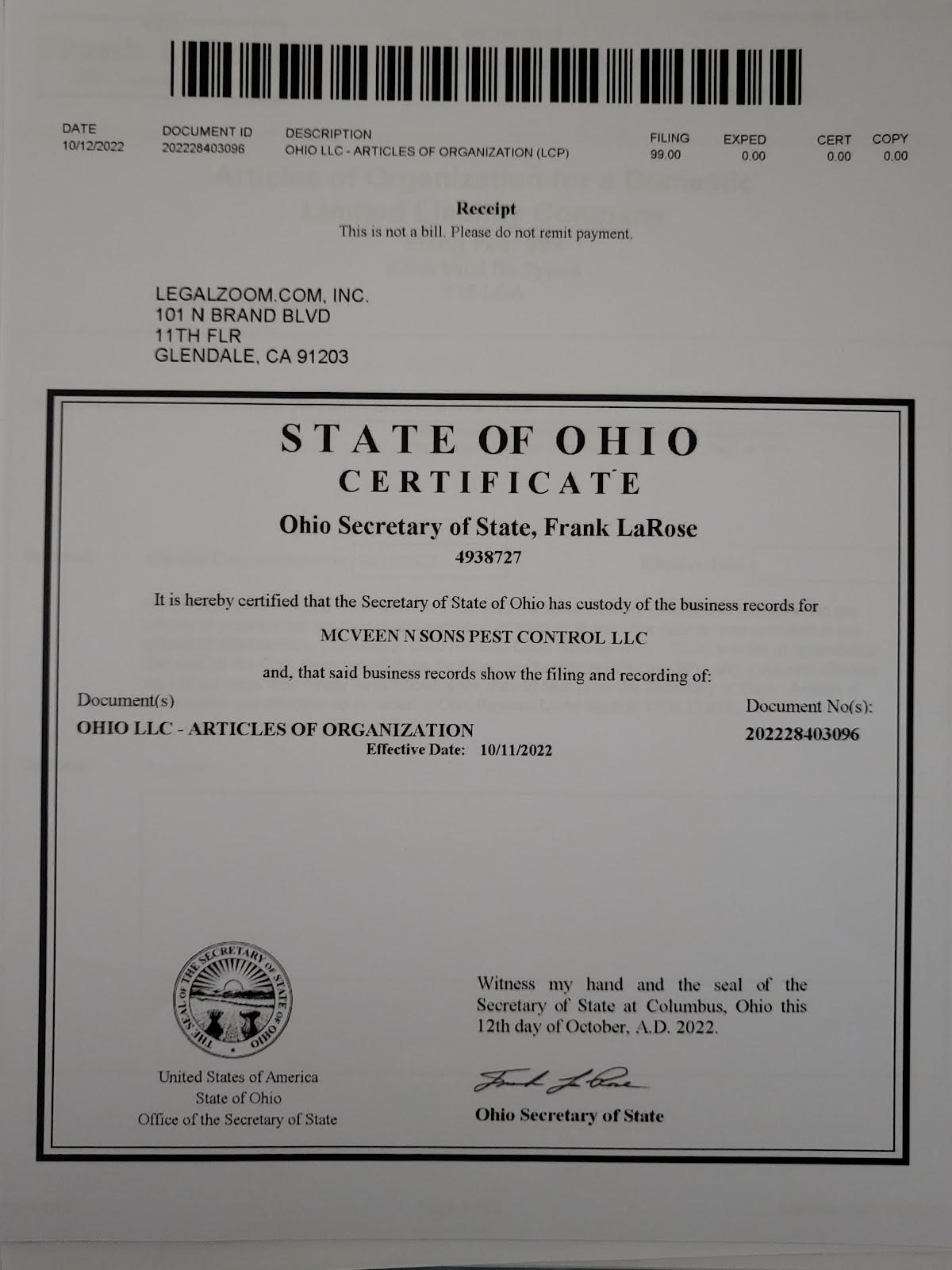 McVeen & Sons' Pest & Termite Control