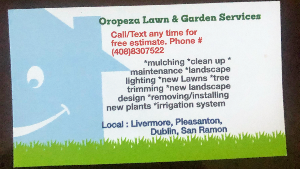 Oropeza Lawn & Garden services
