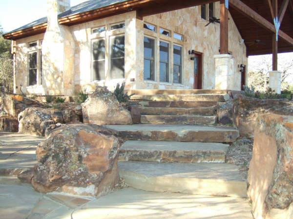 Young Masonry Fireplace and Stone