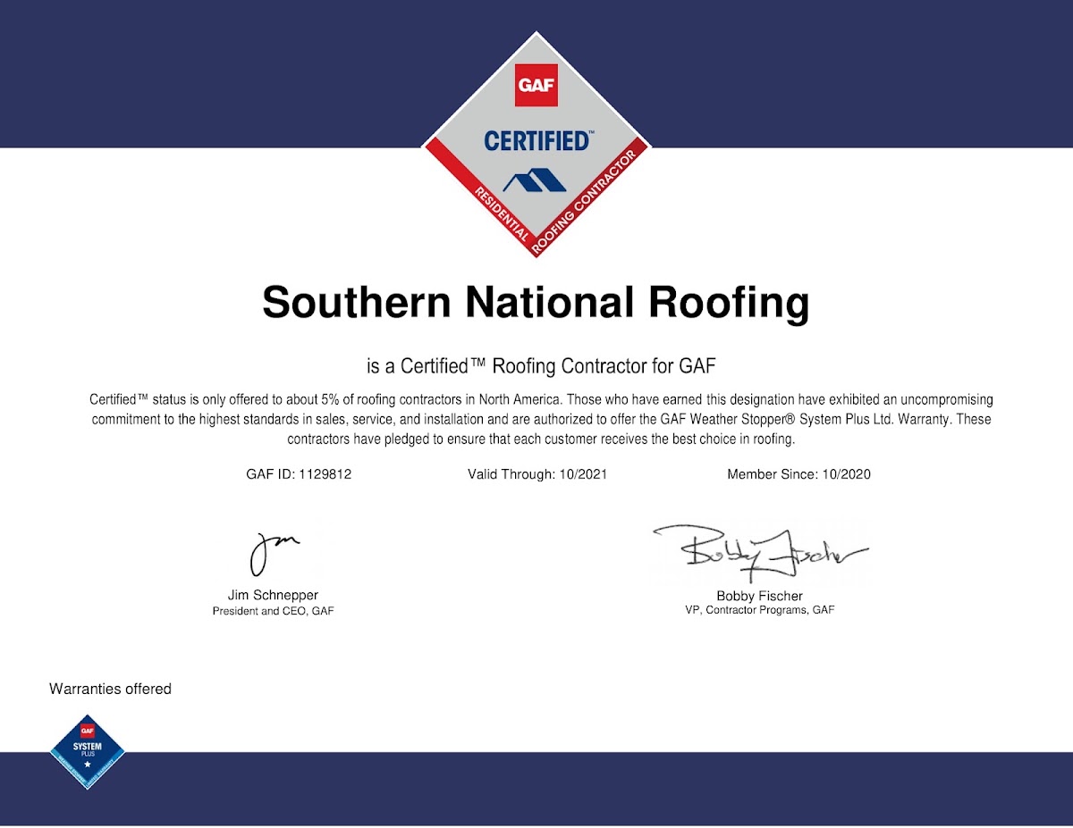 Southern National Roofing business photo 4 - Roofing in Columbia
